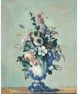 Paul Cézanne, Blumen in einer Rokoko-Vase. Um 1876