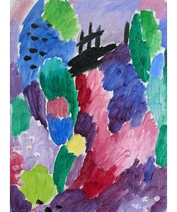 Alexej von Jawlensky, Roter Weg, St. Prex. 1915