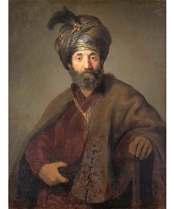 Rembrandt van Rijn, Mann in orientalischem Kostüm. Um 1635