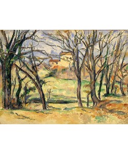 Paul Cézanne, Bäume und Häuser, Jas de Bouffan. 1885-86