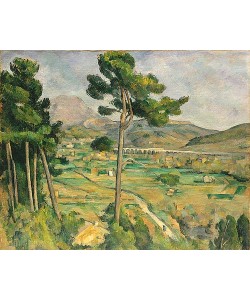 Paul Cézanne, Mont Sainte-Victoire und das Viadukt des Arc Flusstals. 1882?85
