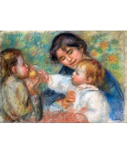 Pierre-Auguste Renoir, Kind mit Apfel (Gabrielle, Jean Renoir und ein kleines Mädchen). Um 1895