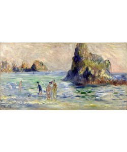 Pierre-Auguste Renoir, Felsenklippe bei Guernesey / Baie du Moulin Huet à Guernesey. Um 1883