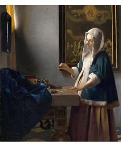 Jan Vermeer van Delft, Frau mit Waage. Um 1664
