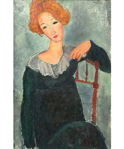 Amadeo Modigliani, Rothaarige Frau. 1917