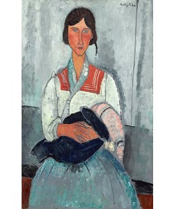 Amadeo Modigliani, Zigeunerin mit Baby. 1919