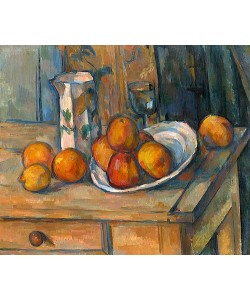 Paul Cézanne, Stillleben mit Milchkrug und Obst. 1900