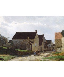 Alfred Sisley, Frauen auf dem Weg zum Wald / Rue de Marlotte (Femmes allant au bois / Rue de Marlotte). 1866