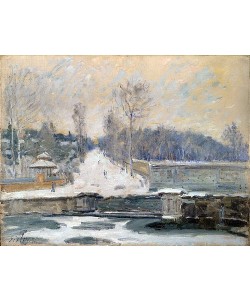 Alfred Sisley, Die Tränke bei Marly-le-Roi. Wohl 1875