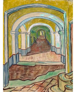 Vincent van Gogh, Korridor in der Heilanstalt. 1889