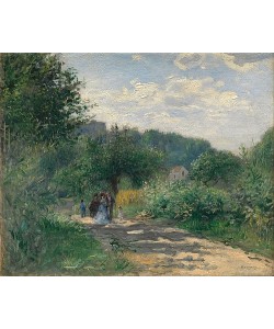 Pierre-Auguste Renoir, Eine Straße in Louveciennes. Um 1870
