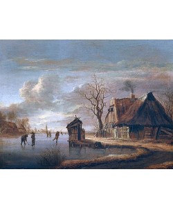 Raffael G Camphuysen, Winterlandschaft mit Bauernhaus. Um 1650-57