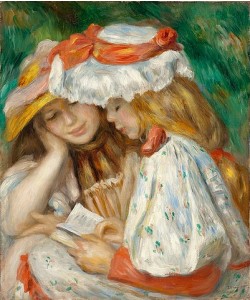 Pierre-Auguste Renoir, Zwei lesende Mädchen. Um 1890-91