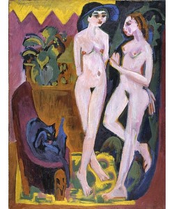 Ernst Ludwig Kirchner, Zwei Akte in einem Raum. 1914