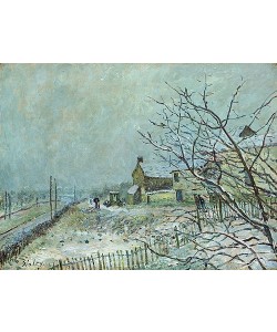 Alfred Sisley, Erster Schnee in Veneux-Nadon. 1878
