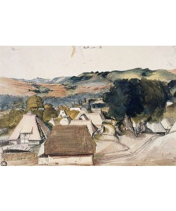 Albrecht Dürer, Ansicht vom Dorf Kalchreuth. Um 1495-1500