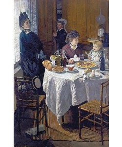 Claude Monet, Das Mittagessen (Le Déjeuner). 1868. Zustand nach der Restaurierung.