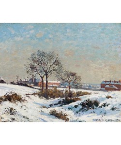 Camille Pissarro, Verschneite Landschaft bei South Norwood. 1871