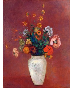 Odilon Redon, Blumenstrauß in einer chinesischen Vase. Um 1912?14