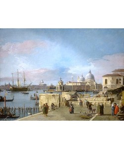 Canaletto (Giovanni Antonio Canal), Eingang zum Canal Grande vom Molo aus, Venedig. 1742/44