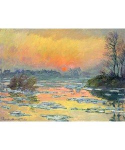 Claude Monet, Sonnenuntergang über der Seine (Coucher de Soleil sur la Seine). 1880