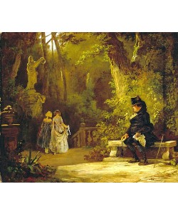 Carl Spitzweg, Der Witwer. Um 1860