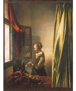 Jan Vermeer van Delft, Briefleserin am offenen Fenster. Um 1658