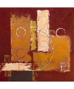 David Sedalia, CIRCLES ON RED-BROWN I