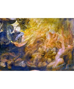 Peter Paul Rubens, Höllensturz der Verdammten. Detail rechts unten.