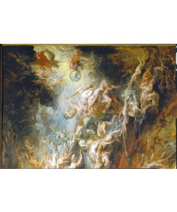 Peter Paul Rubens, Höllensturz der Verdammten. Detail oben mitte.