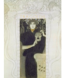 Gustav Klimt, Reinzeichnung für die Allegorie der 'Tragödie'. 1897