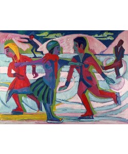 Ernst Ludwig Kirchner, Schlittschuhläufer. 1924/25