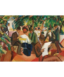 August Macke, Gartenrestaurant. 1912