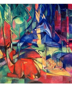 Franz Marc, Rehe im Walde II. 1914.