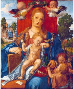 Albrecht Dürer, Die Madonna mit dem Zeisig. 1506.