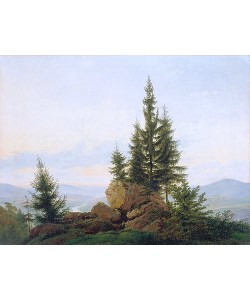 Caspar David Friedrich, Blick in das Tal der Elbe. 1807.