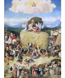 Hieronymus Bosch, Triptychon Der Heuwagen. Mitteltafel.