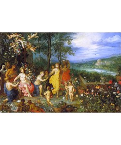 JAN BRUEGHEL DER ÄLTERE, Frühlings-Allegorie. 1616. (Zusammen mit Hendrick van Balen).