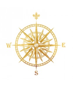 Victoria Brown, GOLD FOIL COMPASS