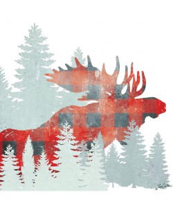 Tina Carlson, PLAID FOREST MOOSE