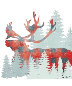 Tina Carlson, PLAID FOREST CARIBOU