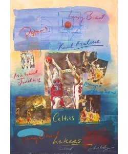 Hussey James Basketball (Monotypie, handsigniert)