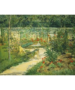 Édouard Manet, Bank im Blumengarten von Versailles. 1881