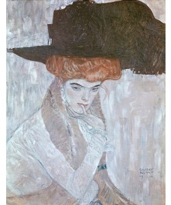 Gustav Klimt, Dame mit schwarzem Federhut. 1910