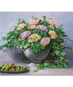 Karin v.d. Valk, BLUMEN UND ÄPFEL I