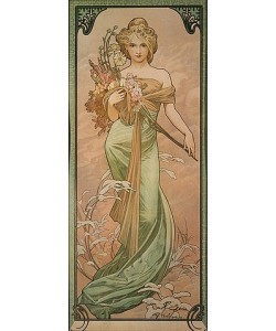 Alfons Maria Mucha, Jahreszeiten: Der Frühling. 1900.