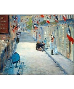 Édouard Manet, Die Rue Mosnier in Paris im Fahnenschmuck. 1878