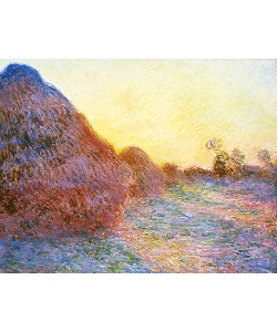 Claude Monet, Strohschober im Sonnenlicht. 1891