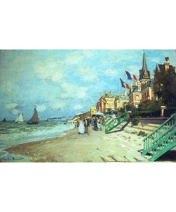 Claude Monet, Am Strand von Trouville. 1870.
