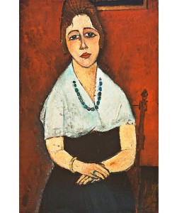 Amadeo Modigliani, Junge Frau mit Halskette (Elena Picard). 1917